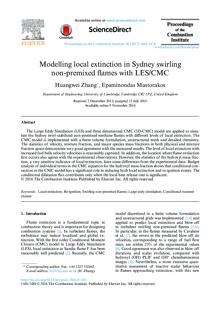 Modelling local extinction in Sydney swirling non-premixed flames with LES/CMC