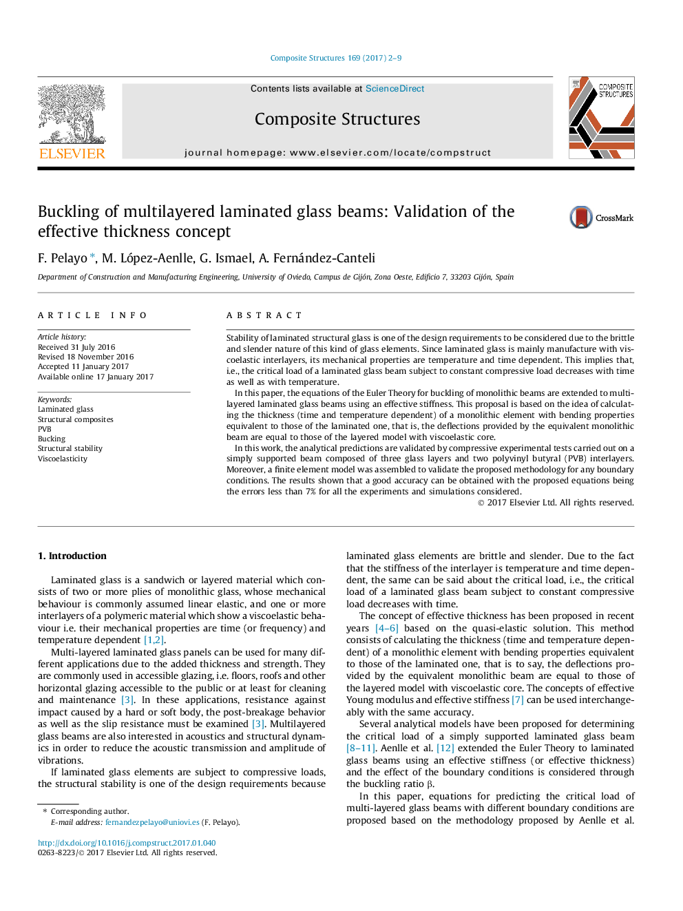 Buckling of multilayered laminated glass beams: Validation of the effective thickness concept