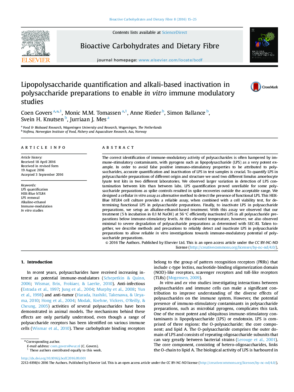 Lipopolysaccharide quantification and alkali-based inactivation in polysaccharide preparations to enable in vitro immune modulatory studies