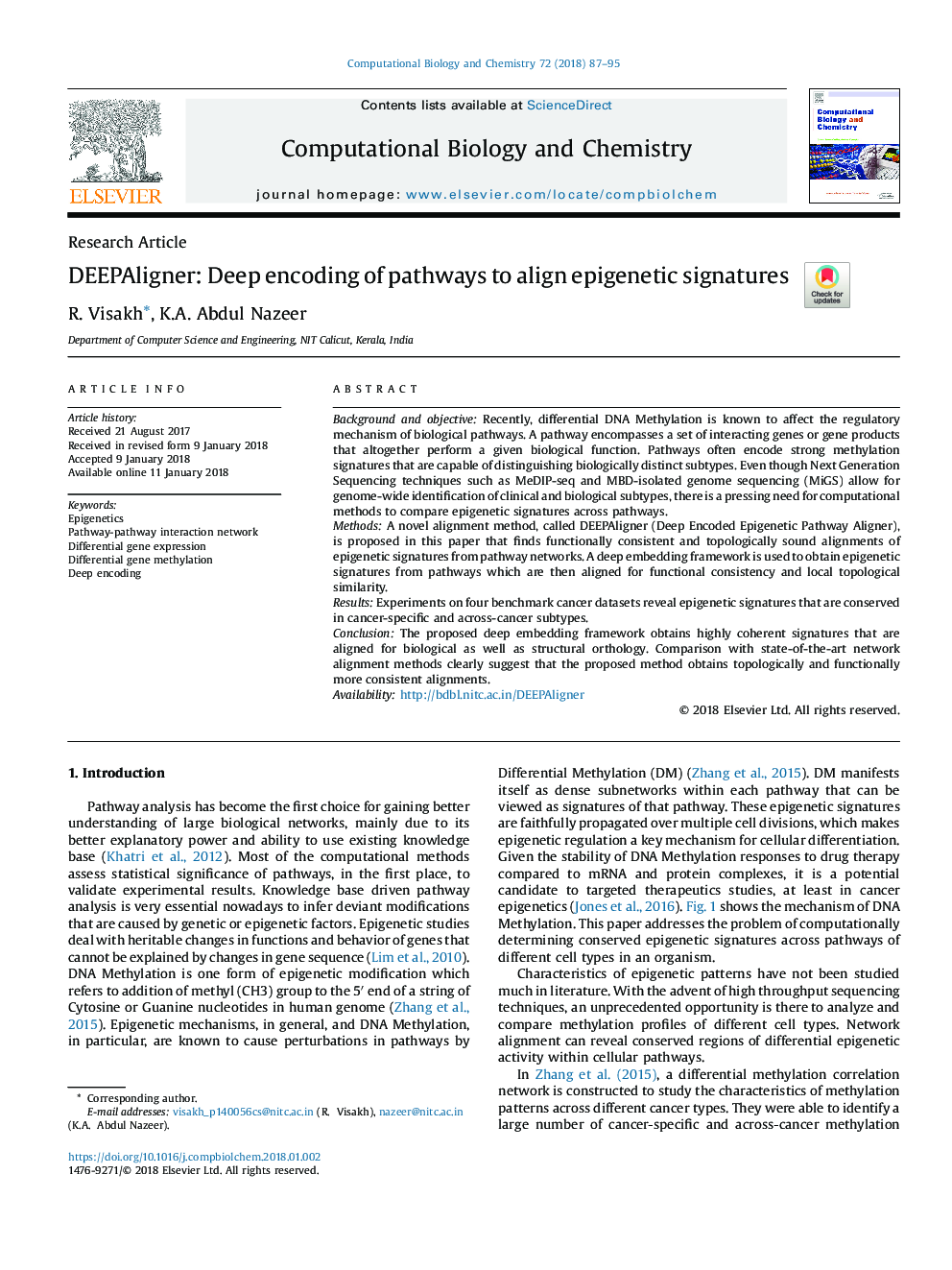 DEEPAligner: Deep encoding of pathways to align epigenetic signatures