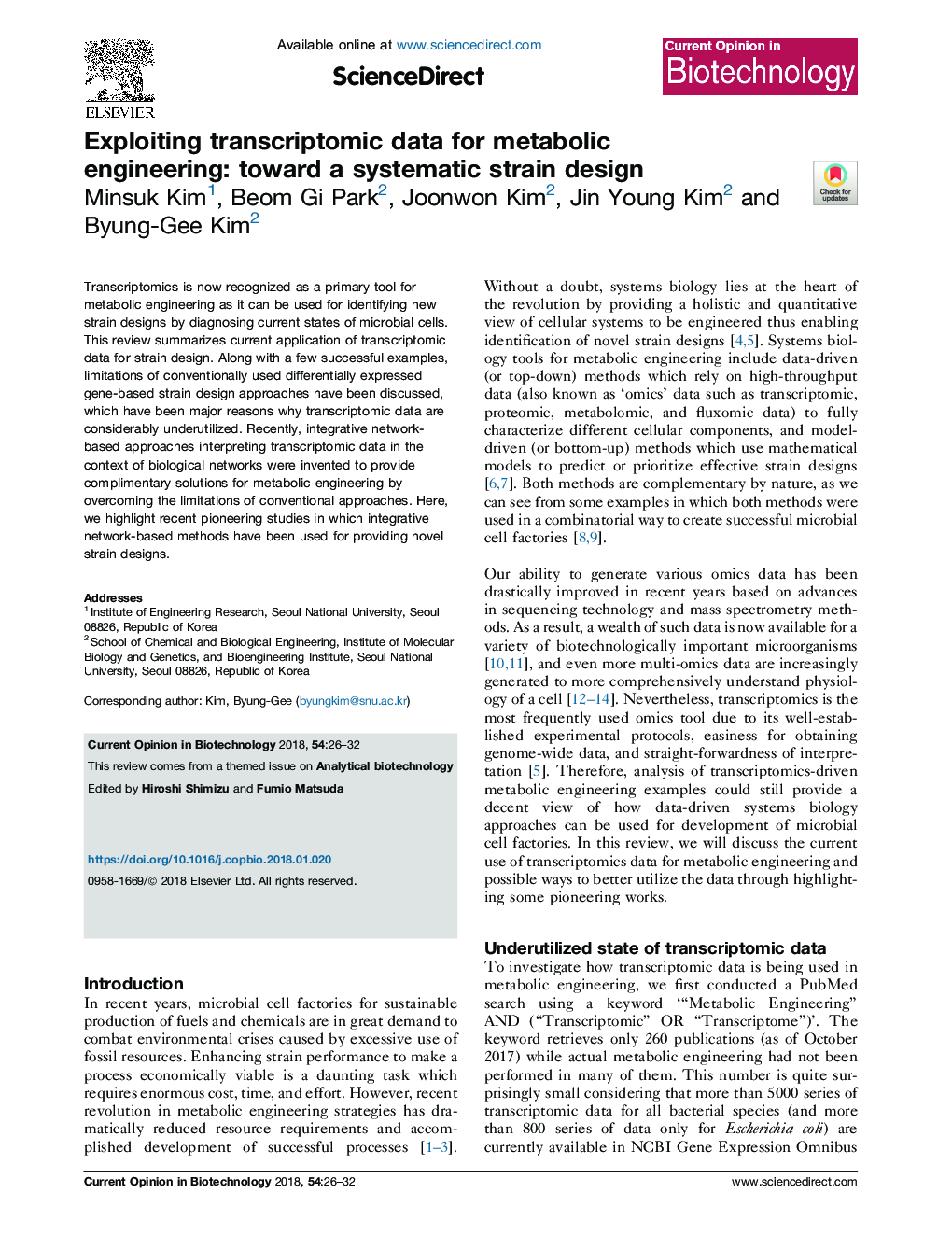 Exploiting transcriptomic data for metabolic engineering: toward a systematic strain design