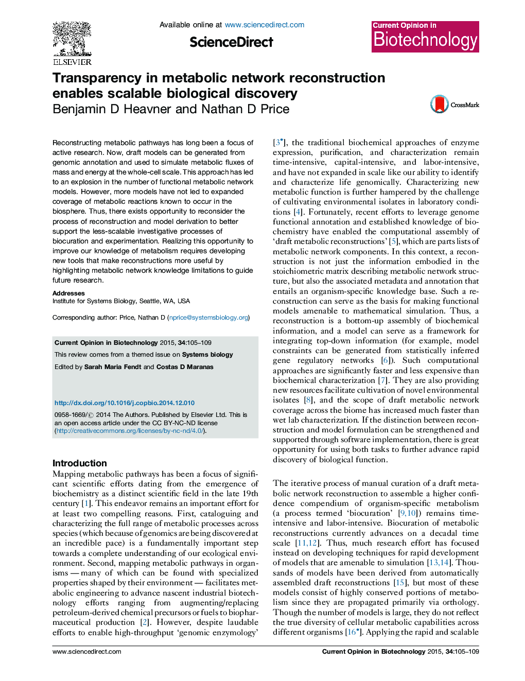 Transparency in metabolic network reconstruction enables scalable biological discovery