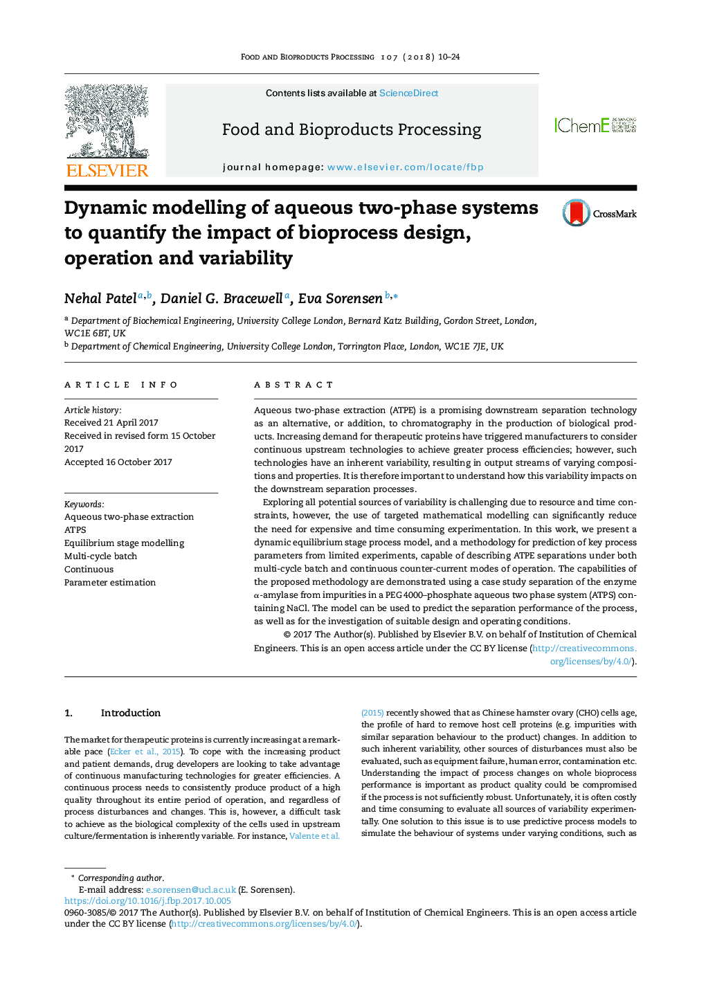 Dynamic modelling of aqueous two-phase systems to quantify the impact of bioprocess design, operation and variability