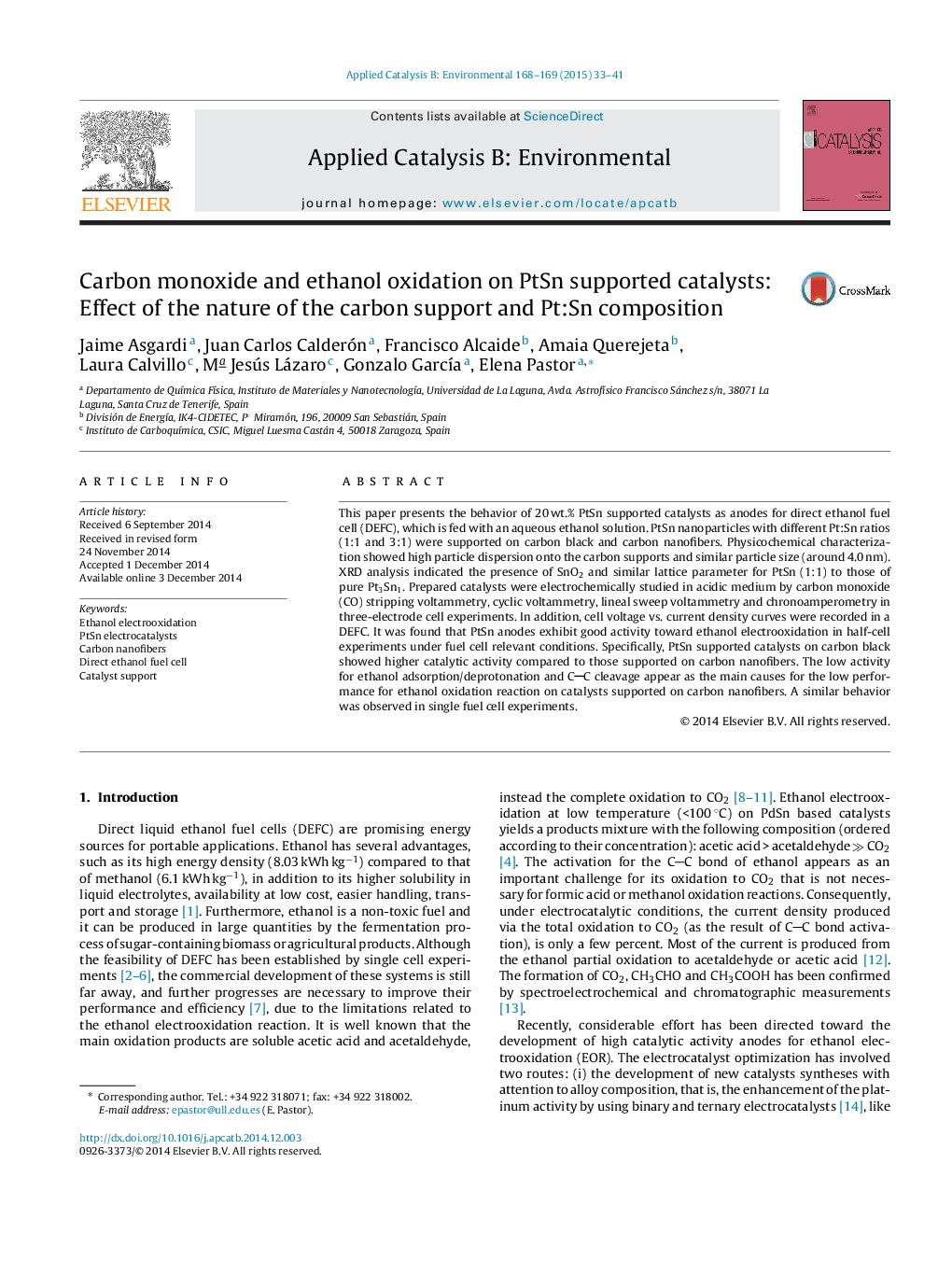 Carbon monoxide and ethanol oxidation on PtSn supported catalysts: Effect of the nature of the carbon support and Pt:Sn composition