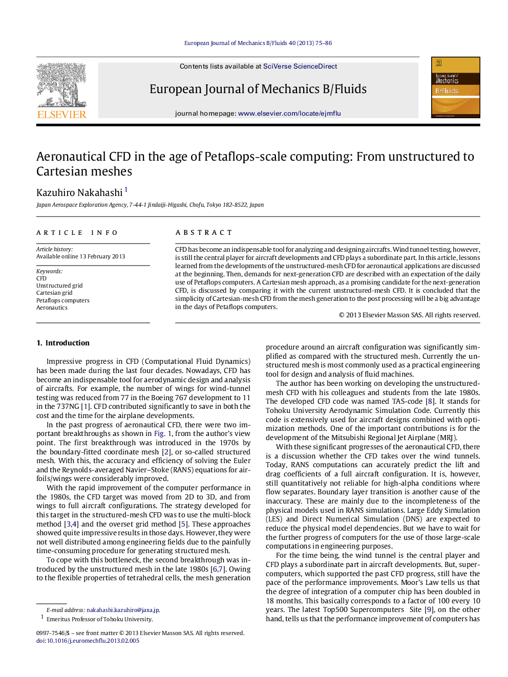 Aeronautical CFD in the age of Petaflops-scale computing: From unstructured to Cartesian meshes