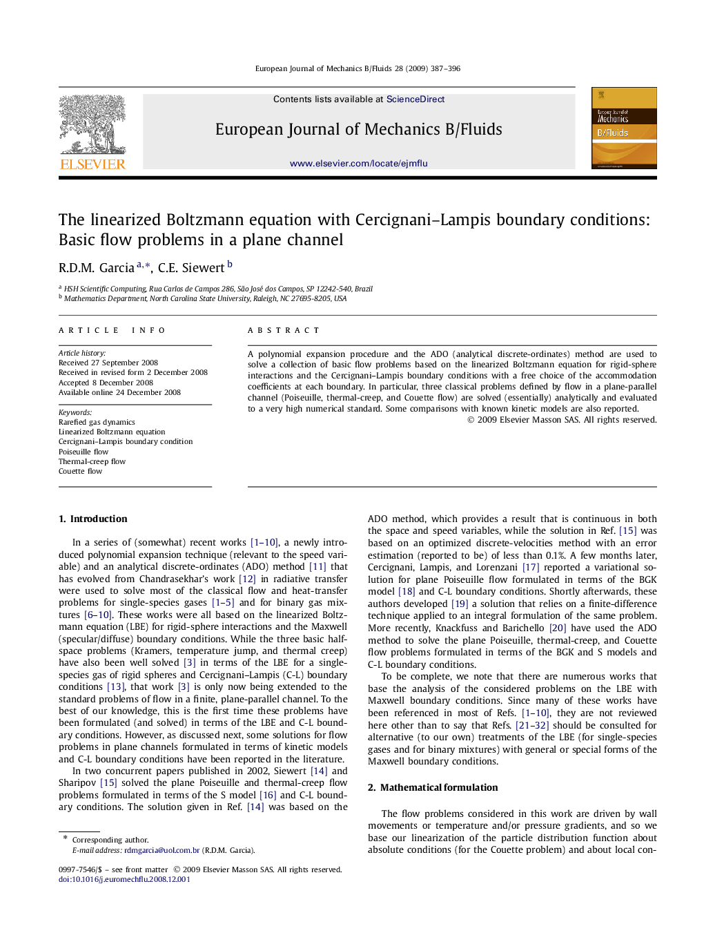 The linearized Boltzmann equation with Cercignani–Lampis boundary conditions: Basic flow problems in a plane channel