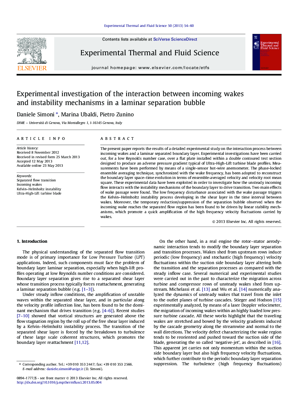 Experimental investigation of the interaction between incoming wakes and instability mechanisms in a laminar separation bubble