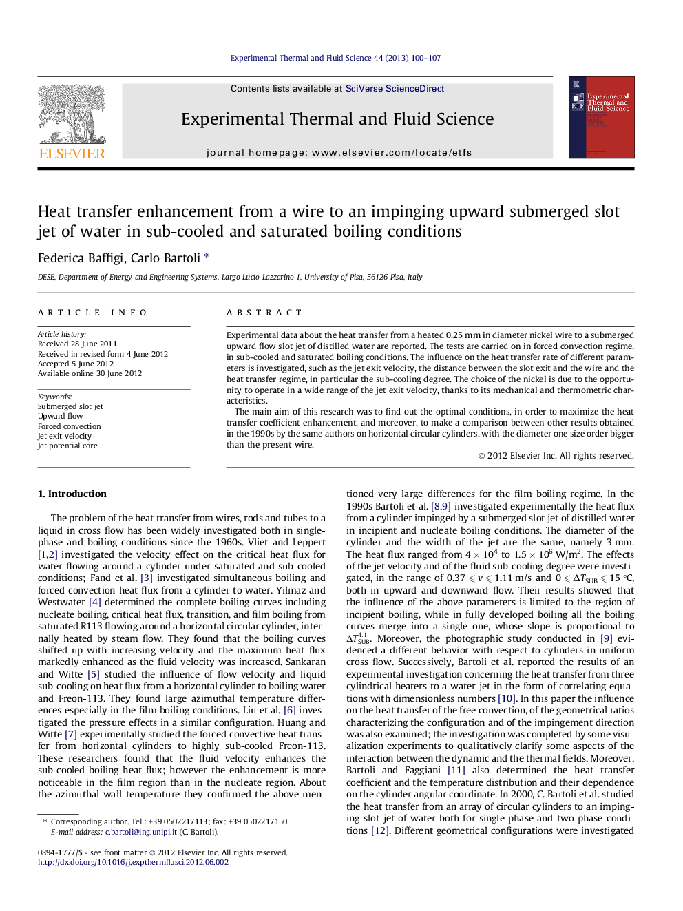 Heat transfer enhancement from a wire to an impinging upward submerged slot jet of water in sub-cooled and saturated boiling conditions