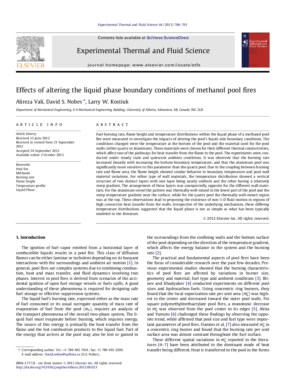 Effects of altering the liquid phase boundary conditions of methanol pool fires