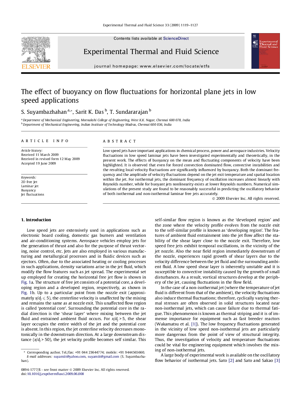 The effect of buoyancy on flow fluctuations for horizontal plane jets in low speed applications