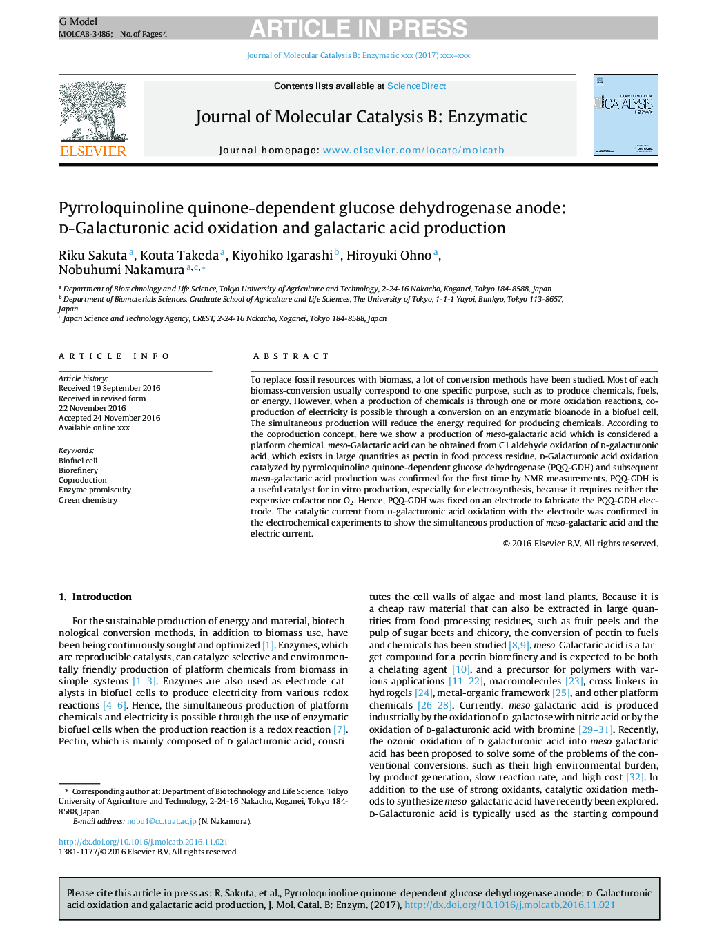 آندروژن گلوکز دهیدروژناز وابسته به پیرولووینولین کینون: اکسیداسیون اسید دالاکورونیک و تولید اسید گالاکتاریک 