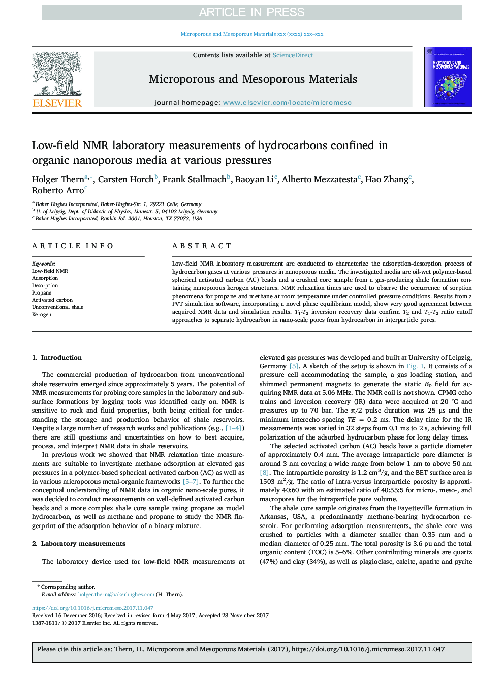 Low-field NMR laboratory measurements of hydrocarbons confined in organic nanoporous media at various pressures