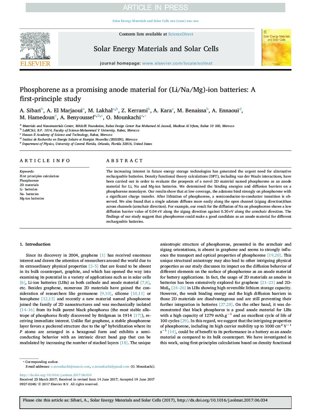 Phosphorene as a promising anode material for (Li/Na/Mg)-ion batteries: A first-principle study