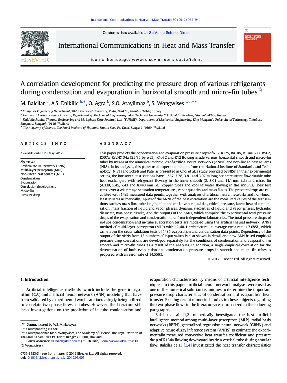 A correlation development for predicting the pressure drop of various refrigerants during condensation and evaporation in horizontal smooth and micro-fin tubes 