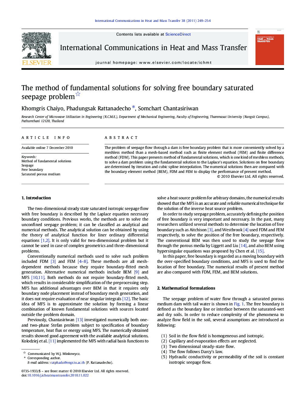 The method of fundamental solutions for solving free boundary saturated seepage problem 