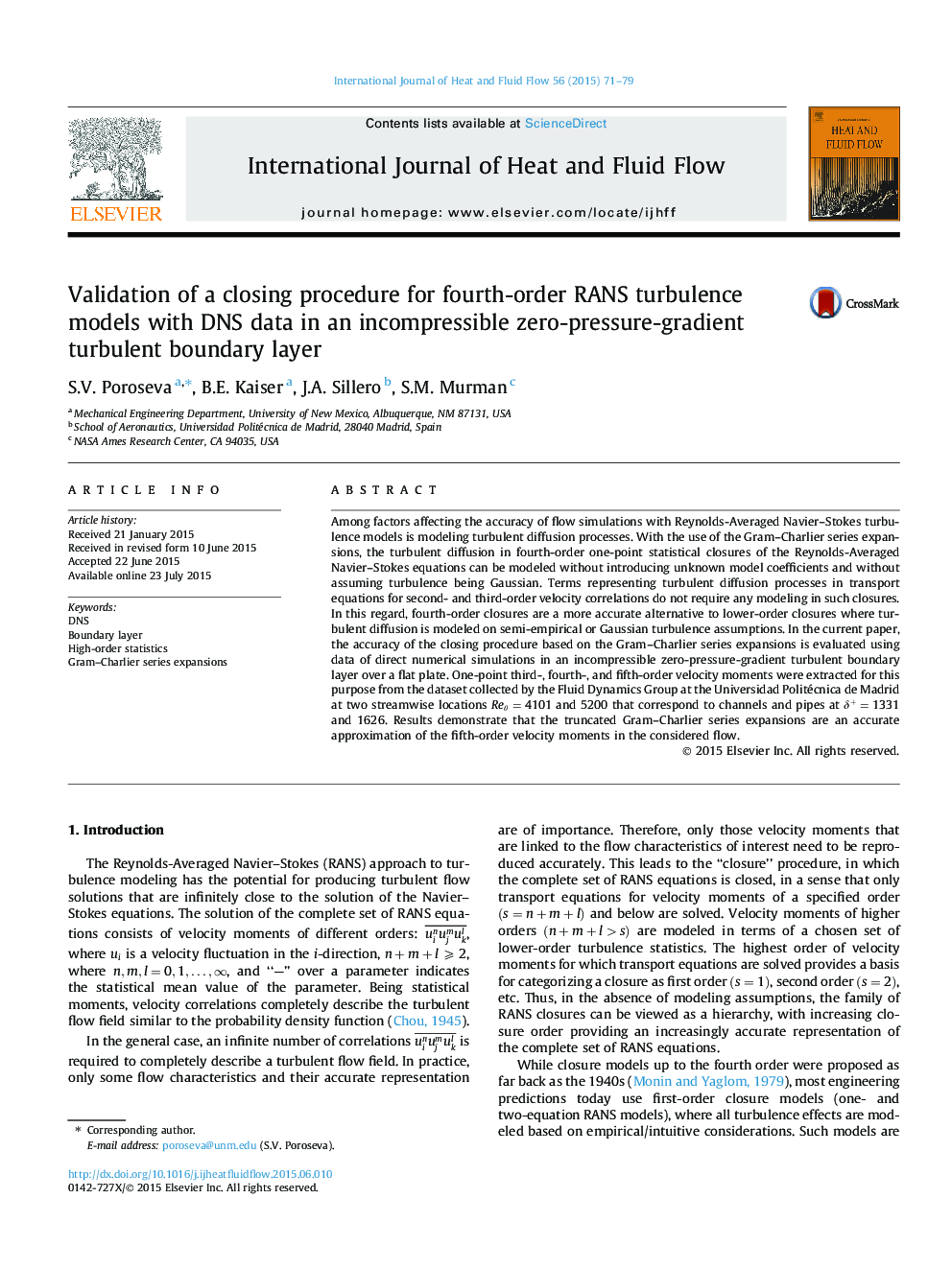 Validation of a closing procedure for fourth-order RANS turbulence models with DNS data in an incompressible zero-pressure-gradient turbulent boundary layer