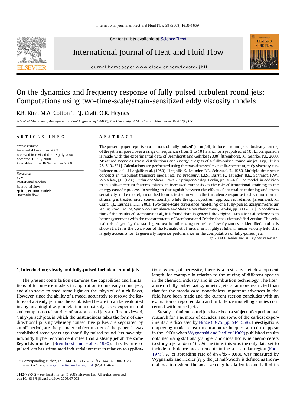 On the dynamics and frequency response of fully-pulsed turbulent round jets: Computations using two-time-scale/strain-sensitized eddy viscosity models