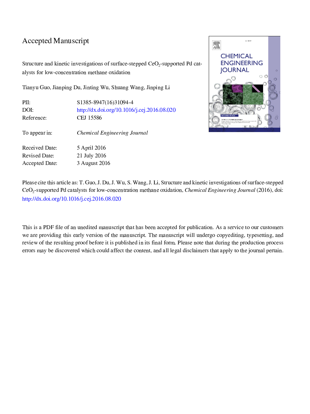 Structure and kinetic investigations of surface-stepped CeO2-supported Pd catalysts for low-concentration methane oxidation