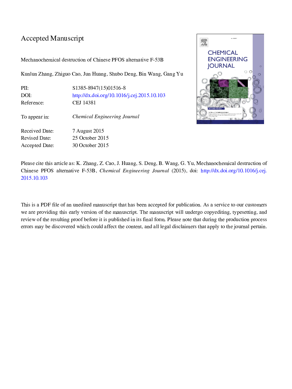 Mechanochemical destruction of Chinese PFOS alternative F-53B