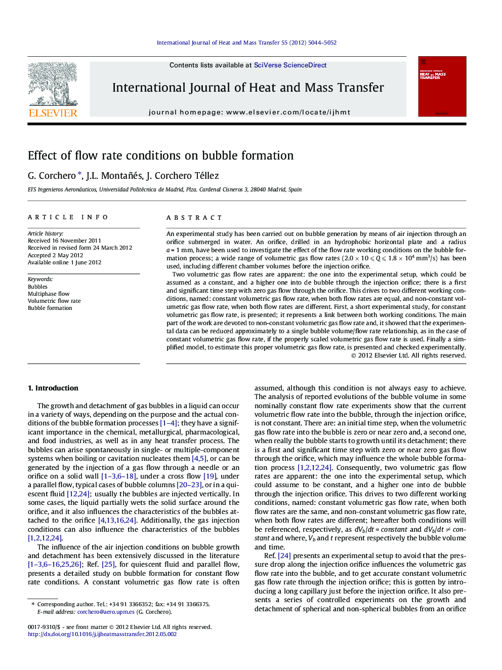 Effect of flow rate conditions on bubble formation