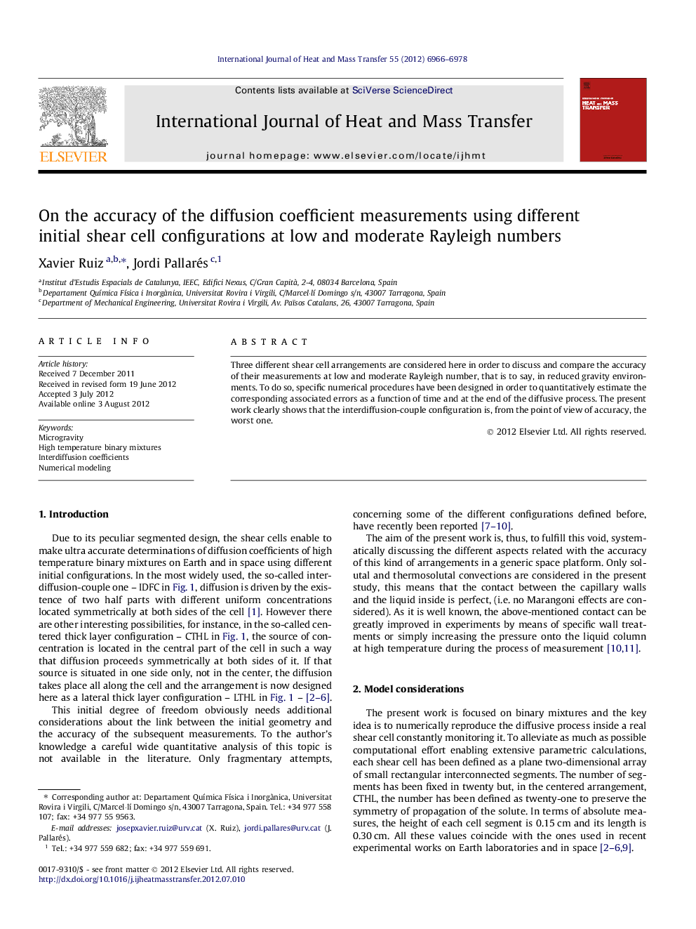 On the accuracy of the diffusion coefficient measurements using different initial shear cell configurations at low and moderate Rayleigh numbers