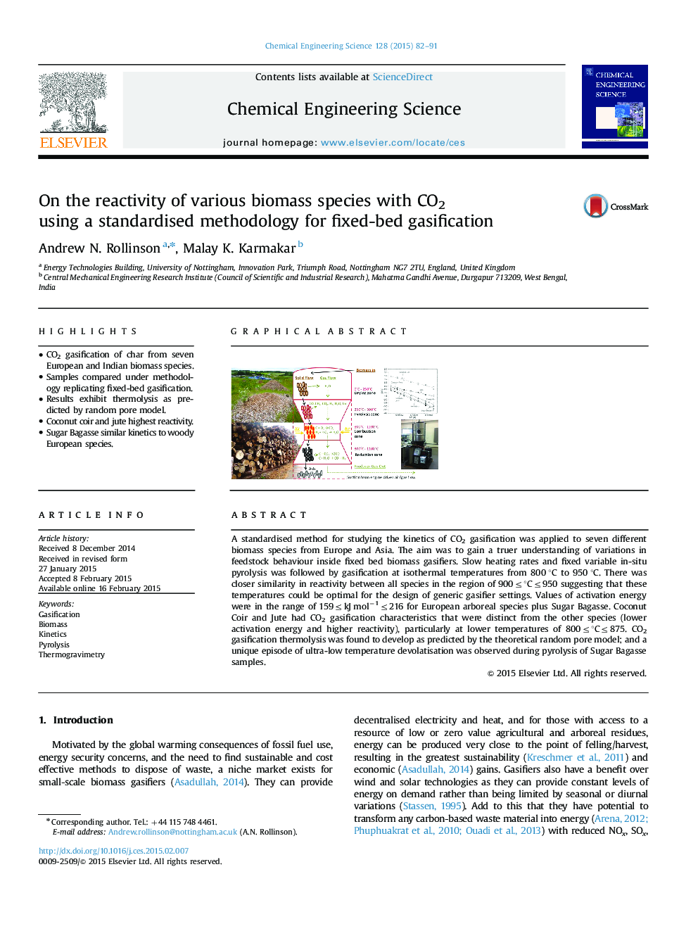 On the reactivity of various biomass species with CO2 using a standardised methodology for fixed-bed gasification