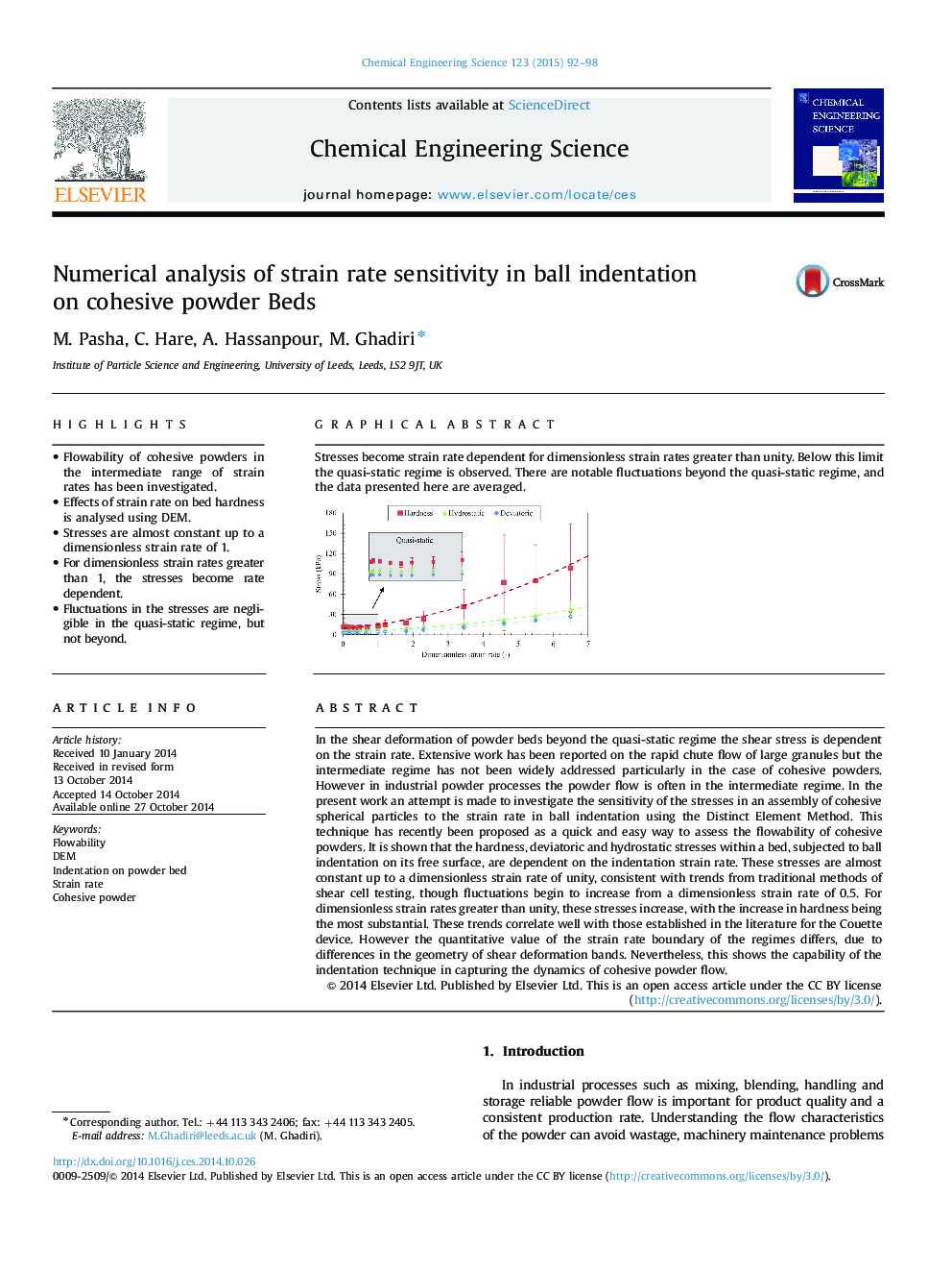 Numerical analysis of strain rate sensitivity in ball indentation on cohesive powder Beds