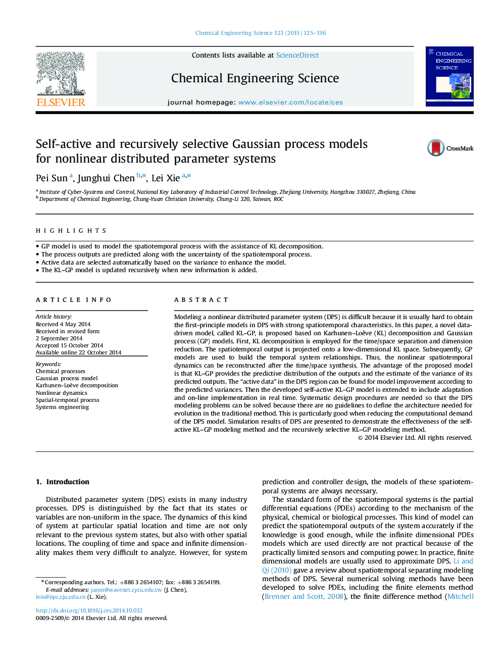 Self-active and recursively selective Gaussian process models for nonlinear distributed parameter systems