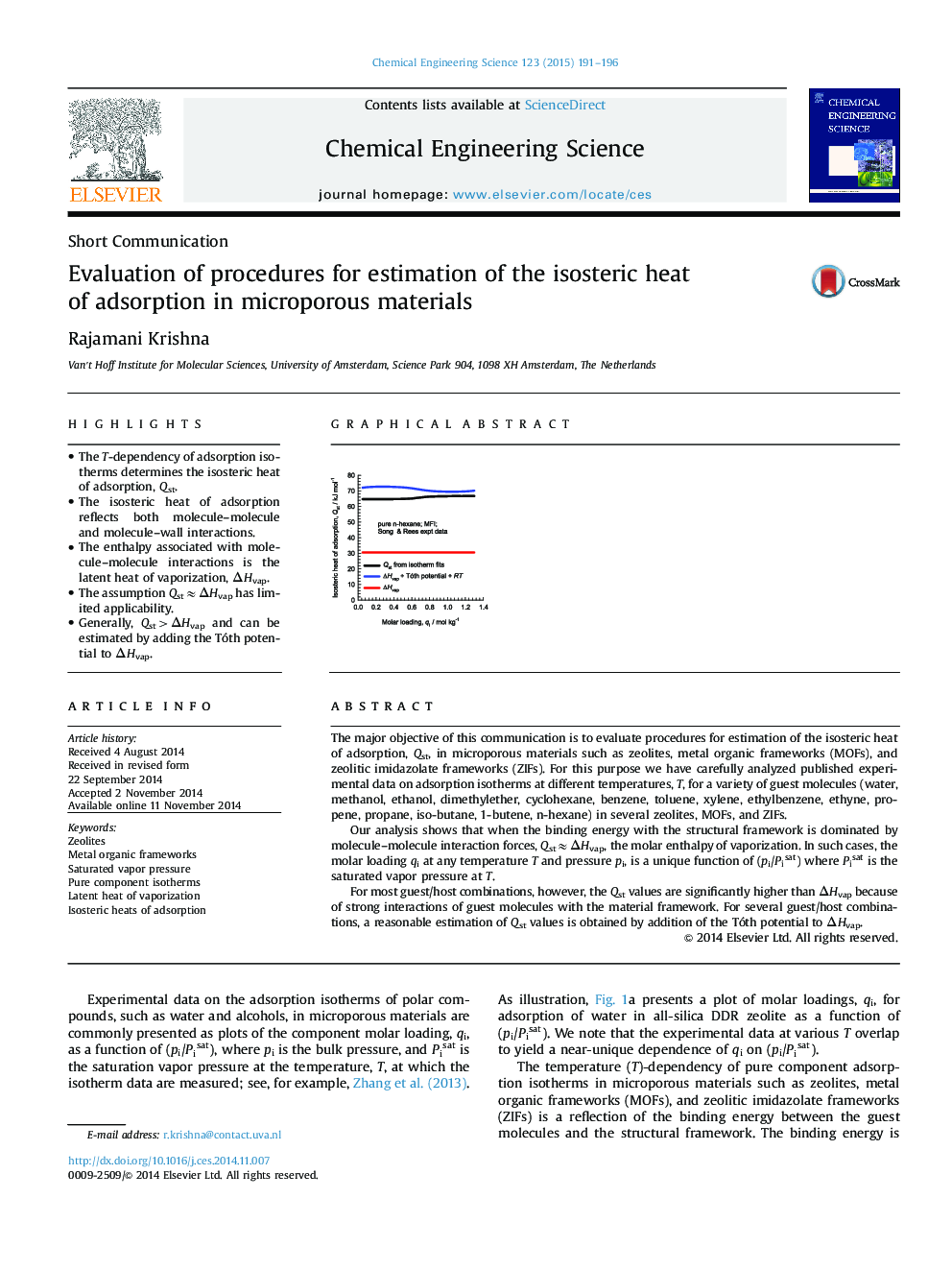 Evaluation of procedures for estimation of the isosteric heat of adsorption in microporous materials