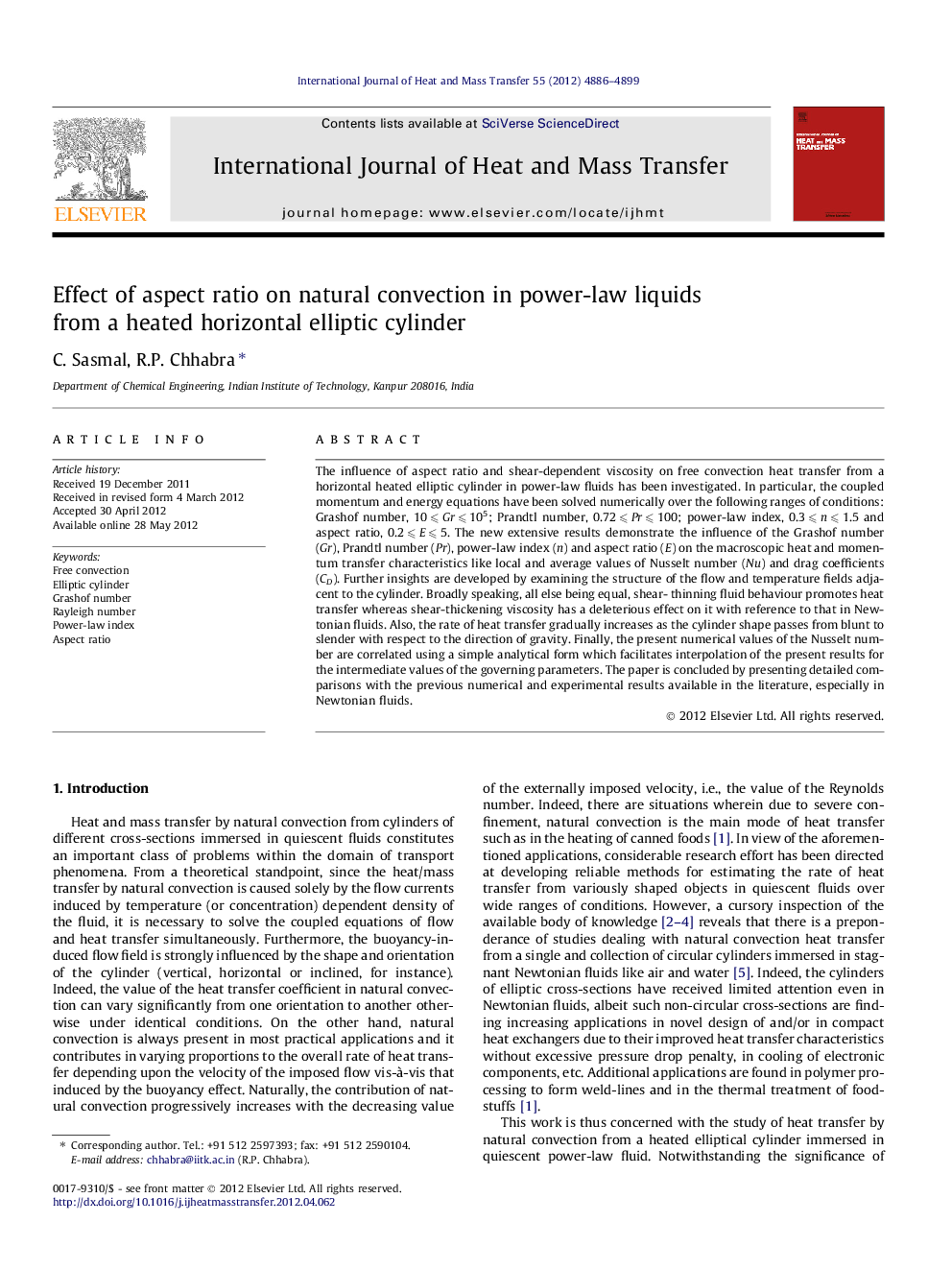 Effect of aspect ratio on natural convection in power-law liquids from a heated horizontal elliptic cylinder