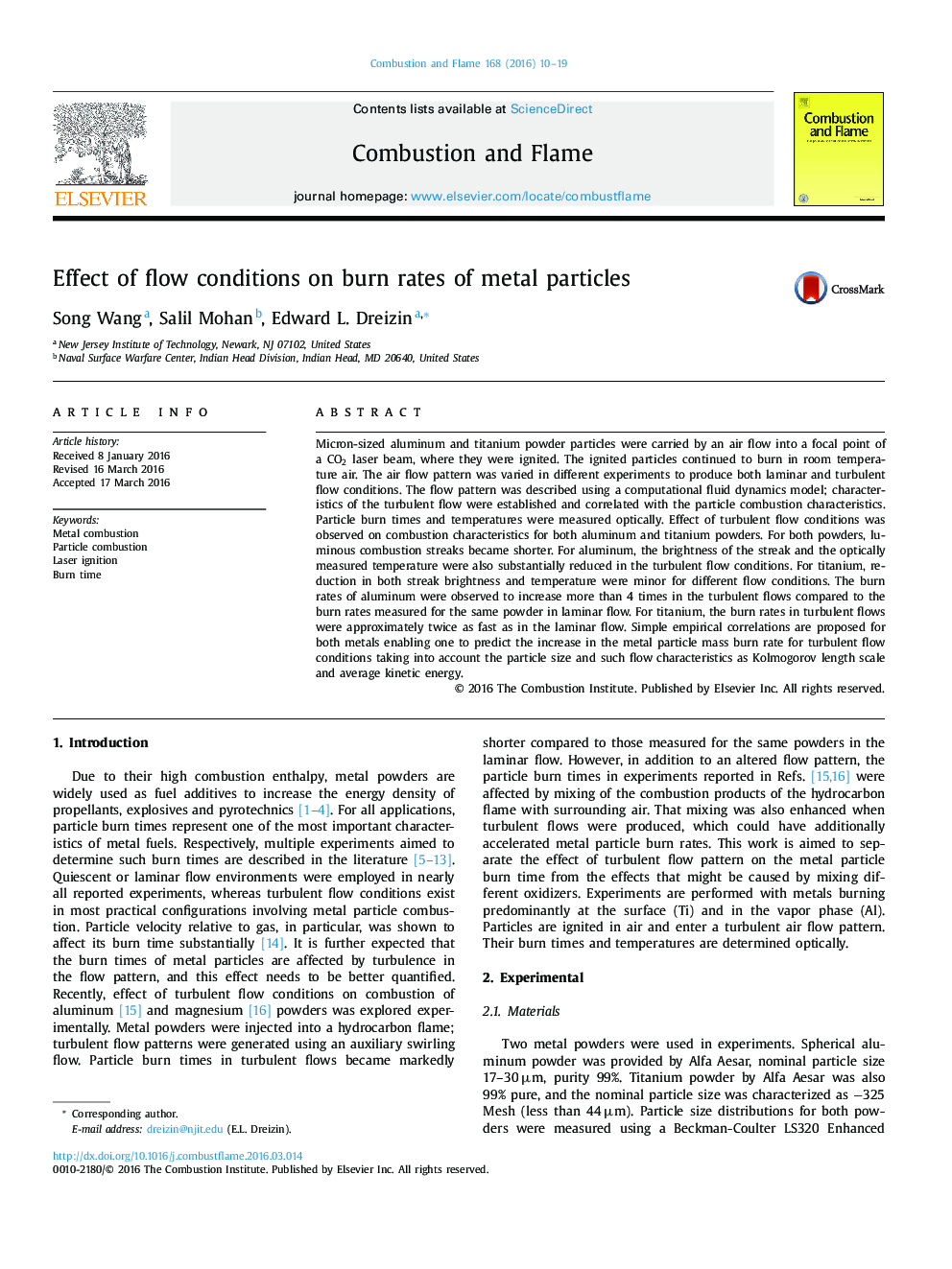 Effect of flow conditions on burn rates of metal particles