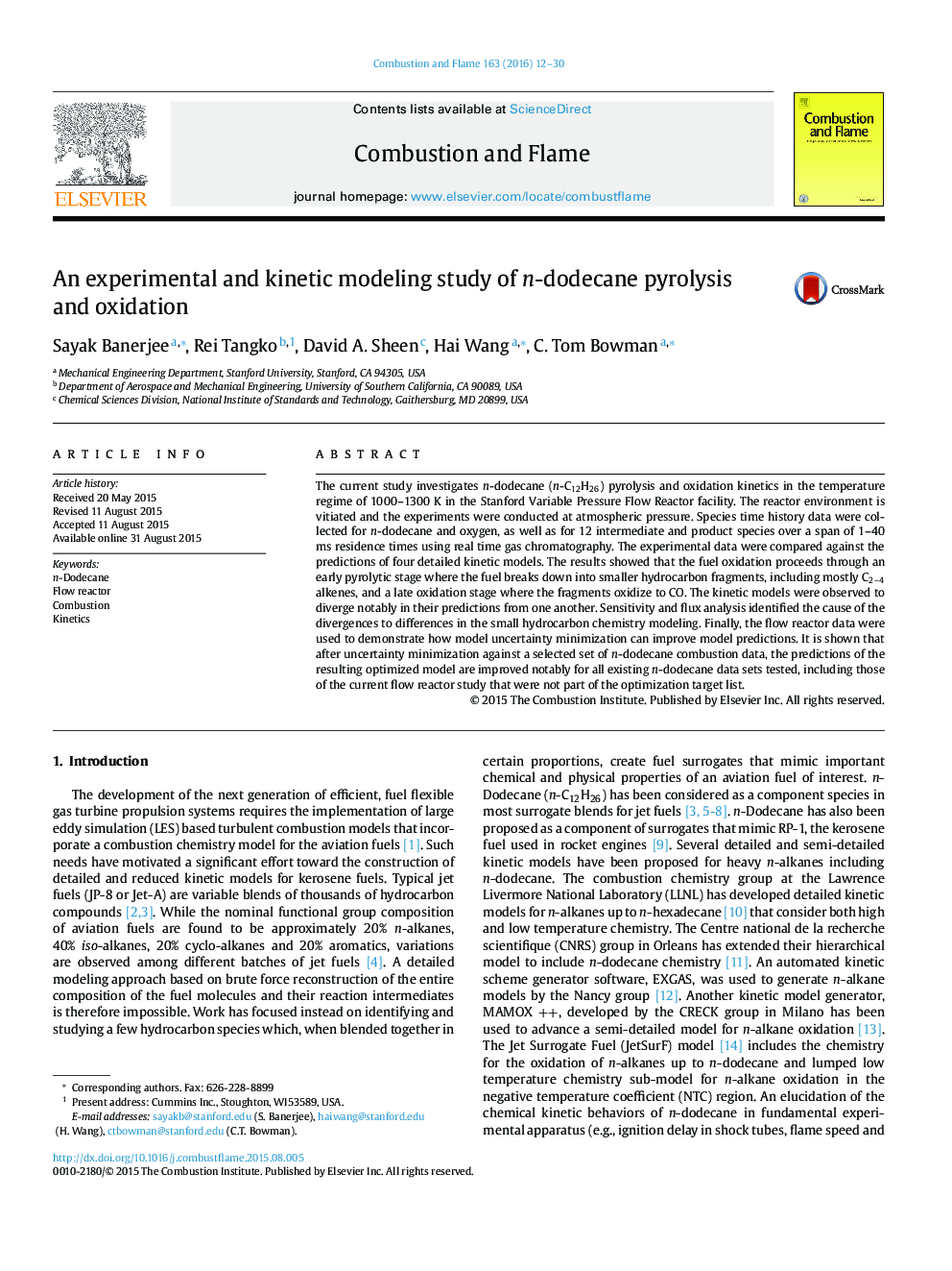 An experimental and kinetic modeling study of n-dodecane pyrolysis and oxidation