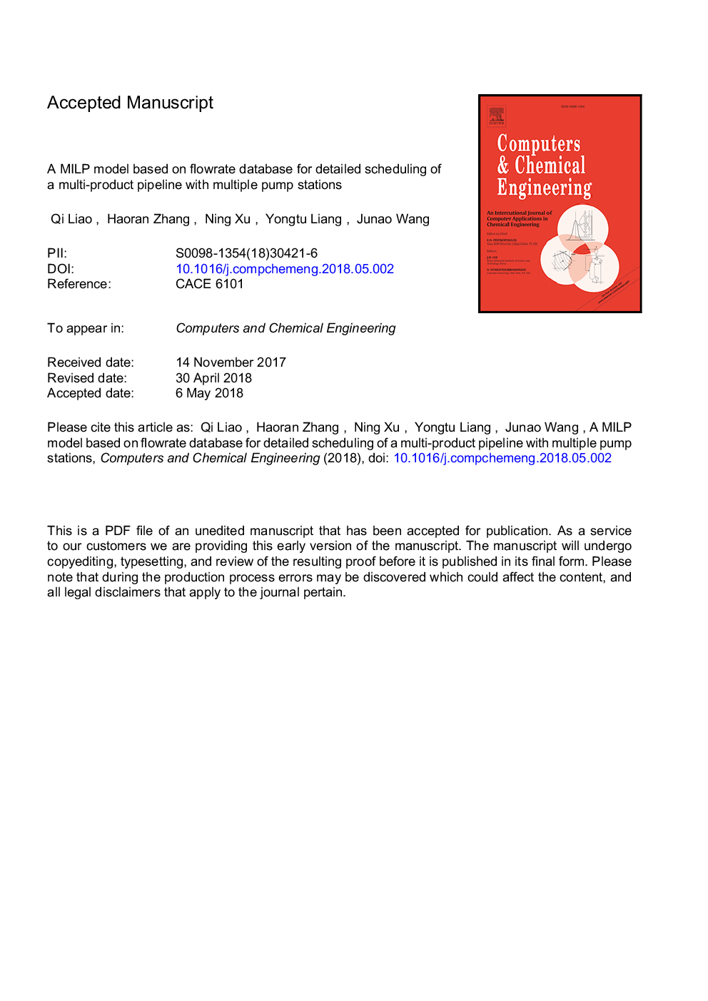 A MILP model based on flowrate database for detailed scheduling of a multi-product pipeline with multiple pump stations