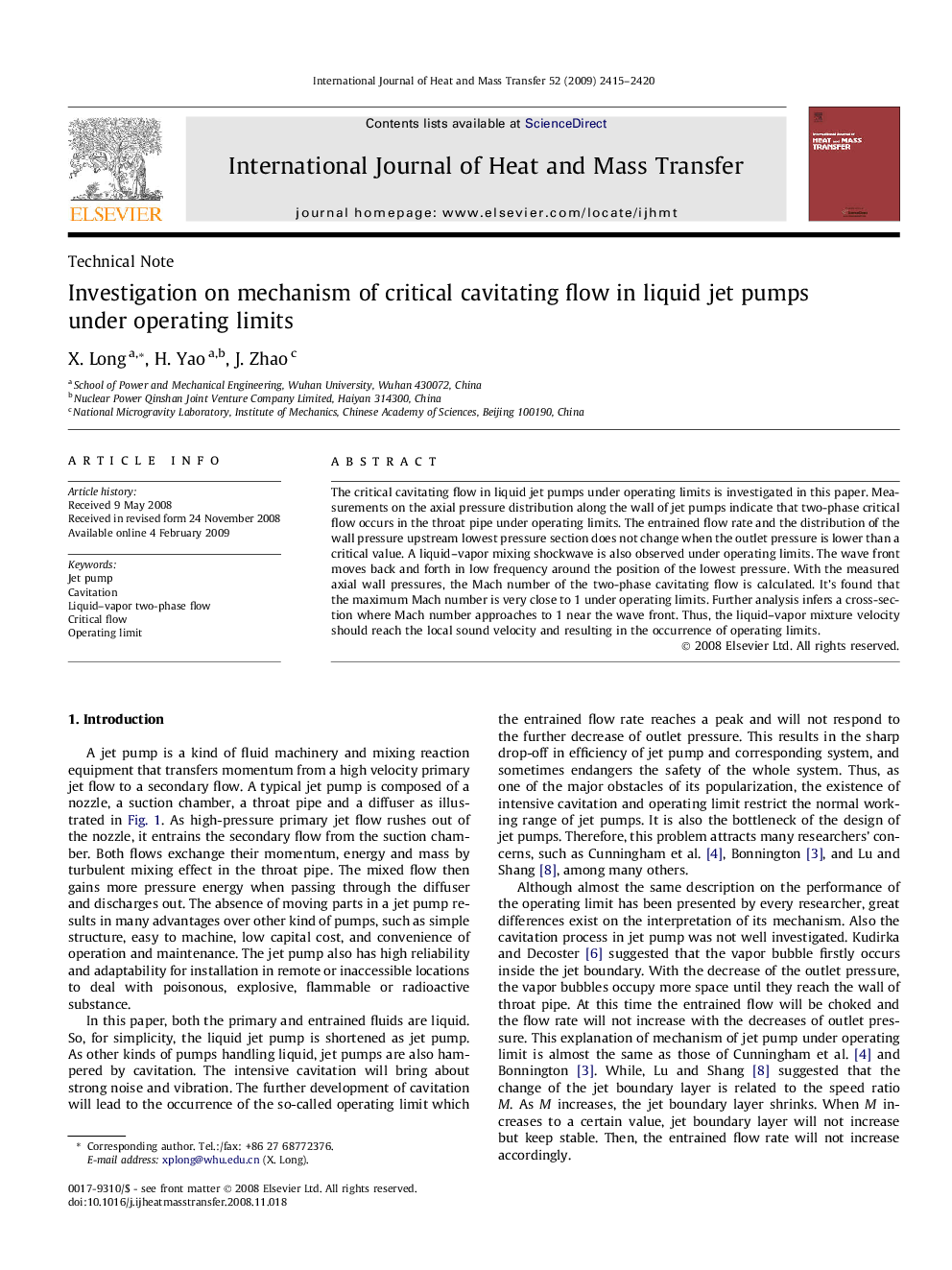 Investigation on mechanism of critical cavitating flow in liquid jet pumps under operating limits