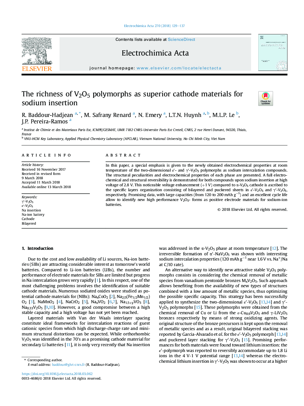 The richness of V2O5 polymorphs as superior cathode materials for sodium insertion