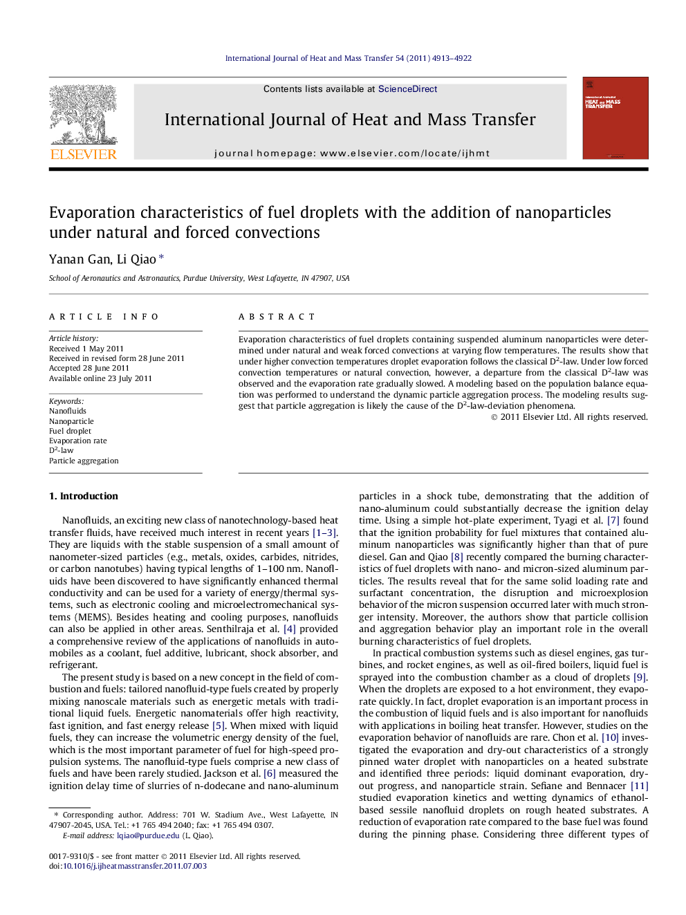 Evaporation characteristics of fuel droplets with the addition of nanoparticles under natural and forced convections