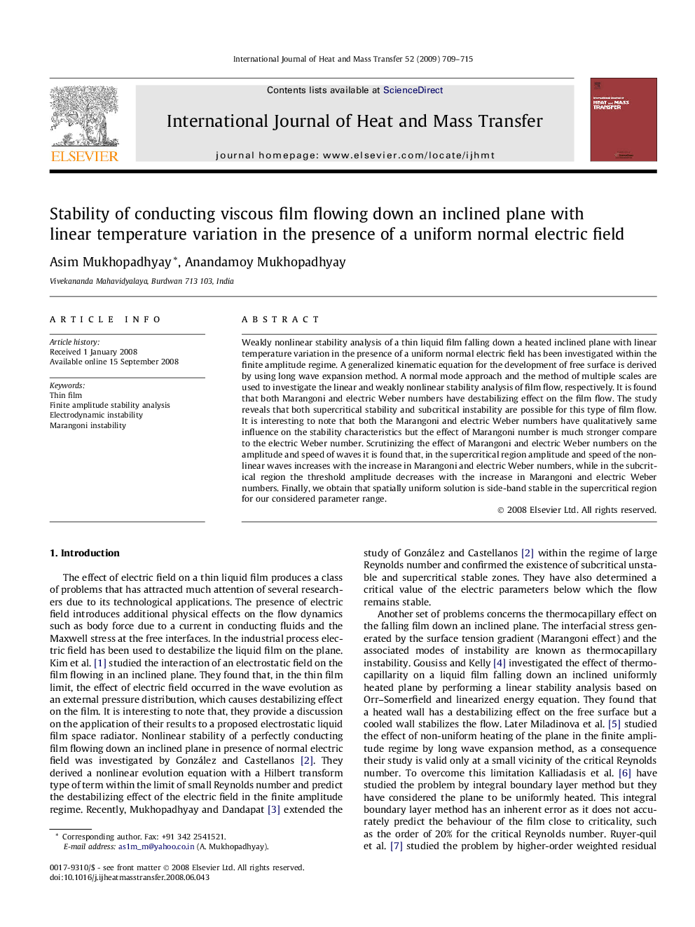 Stability of conducting viscous film flowing down an inclined plane with linear temperature variation in the presence of a uniform normal electric field