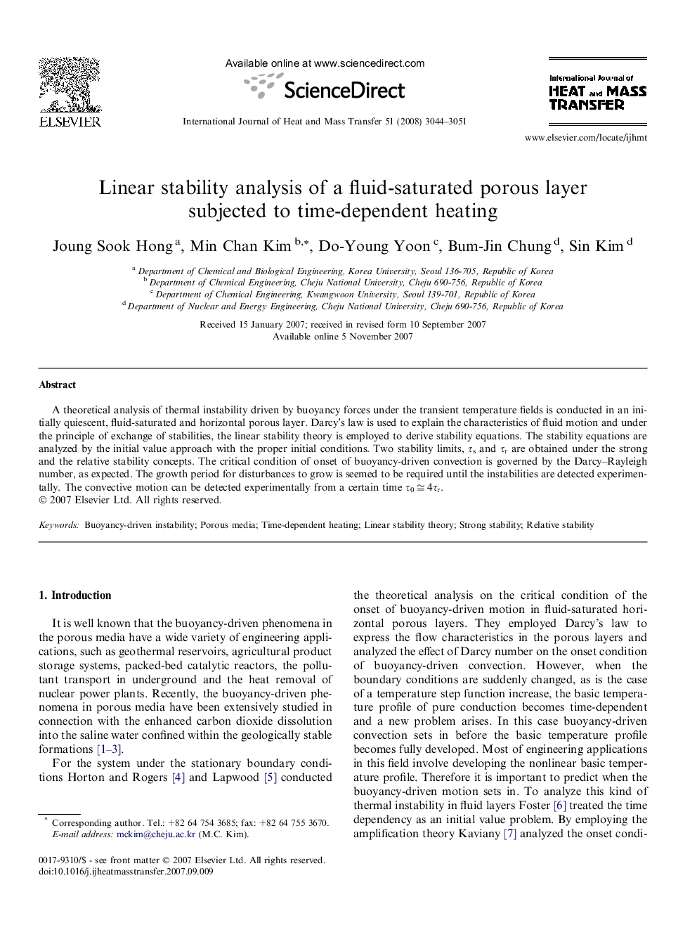 Linear stability analysis of a fluid-saturated porous layer subjected to time-dependent heating