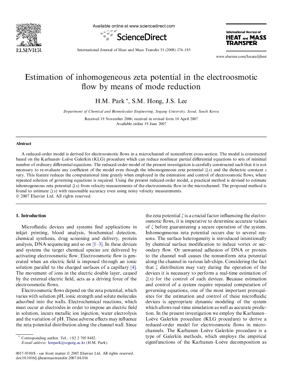 Estimation of inhomogeneous zeta potential in the electroosmotic flow by means of mode reduction