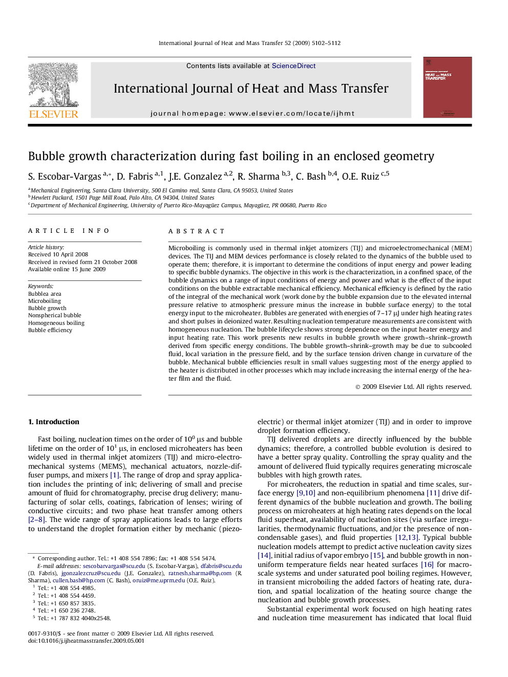 Bubble growth characterization during fast boiling in an enclosed geometry