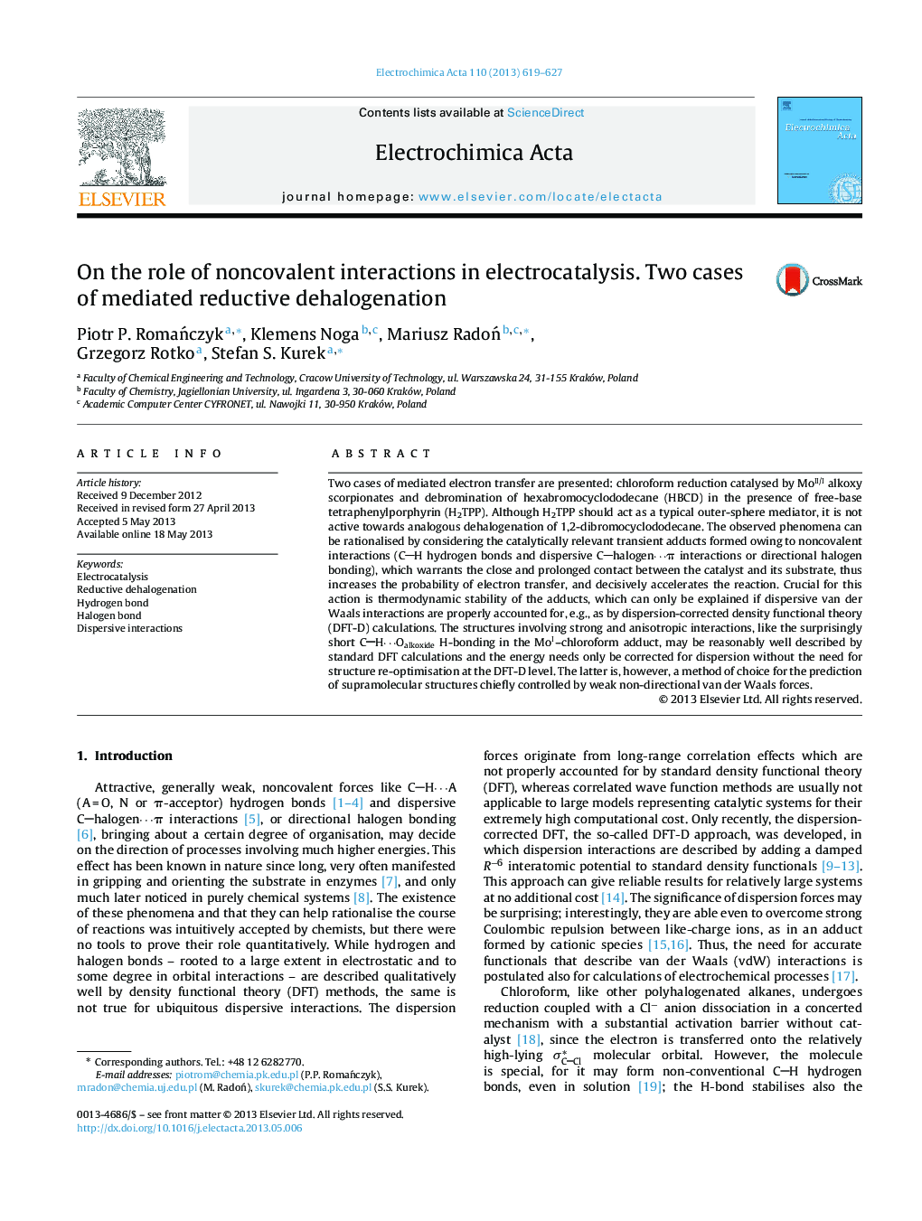 On the role of noncovalent interactions in electrocatalysis. Two cases of mediated reductive dehalogenation