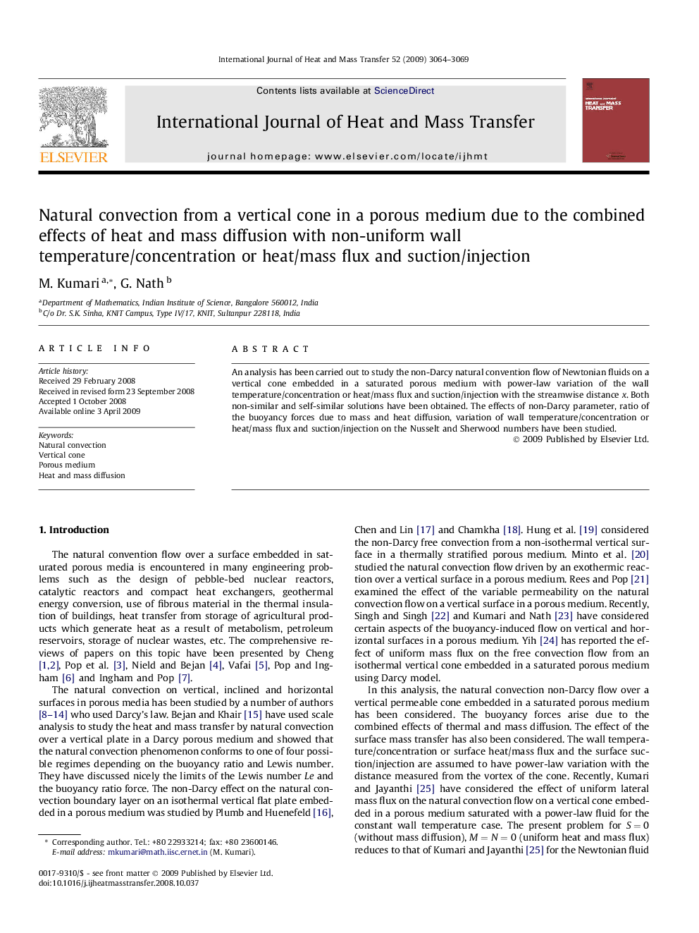 Natural convection from a vertical cone in a porous medium due to the combined effects of heat and mass diffusion with non-uniform wall temperature/concentration or heat/mass flux and suction/injection