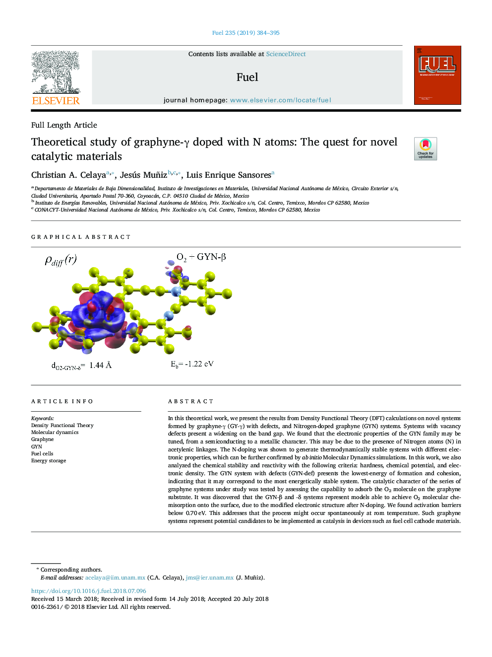 Theoretical study of graphyne-Î³ doped with N atoms: The quest for novel catalytic materials