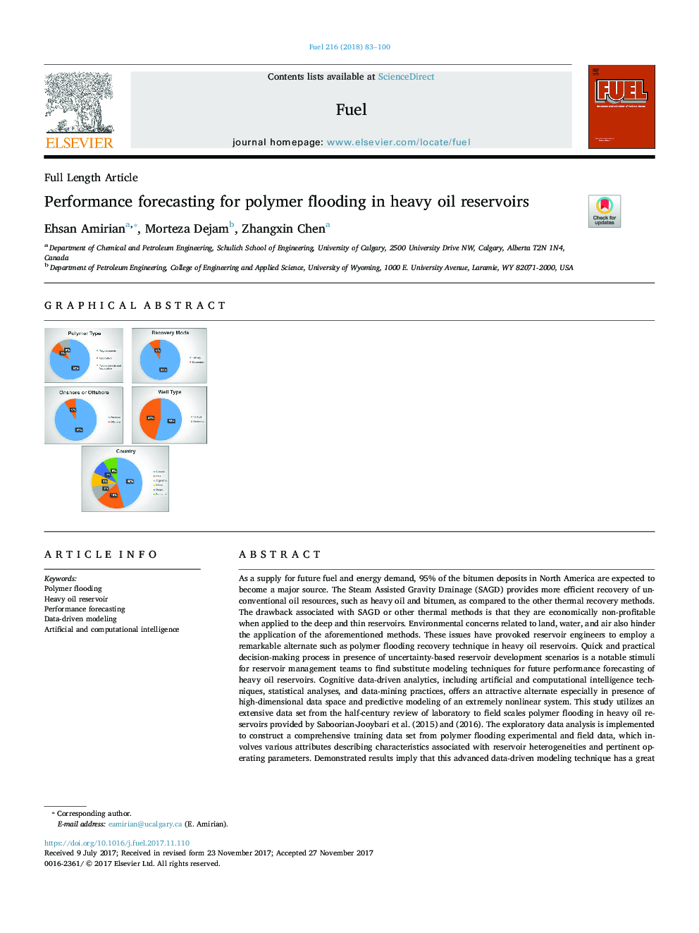 Performance forecasting for polymer flooding in heavy oil reservoirs