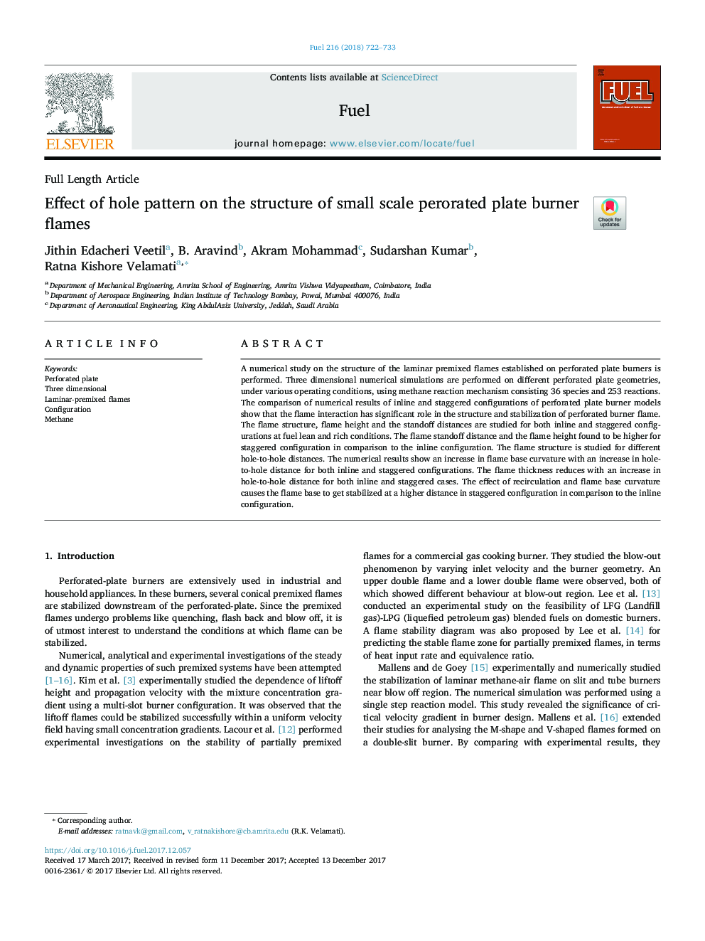 Effect of hole pattern on the structure of small scale perorated plate burner flames