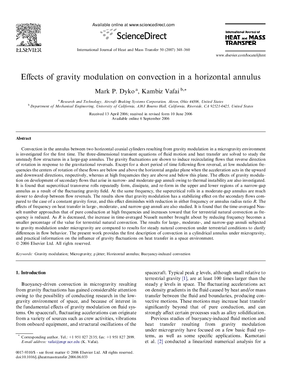 Effects of gravity modulation on convection in a horizontal annulus