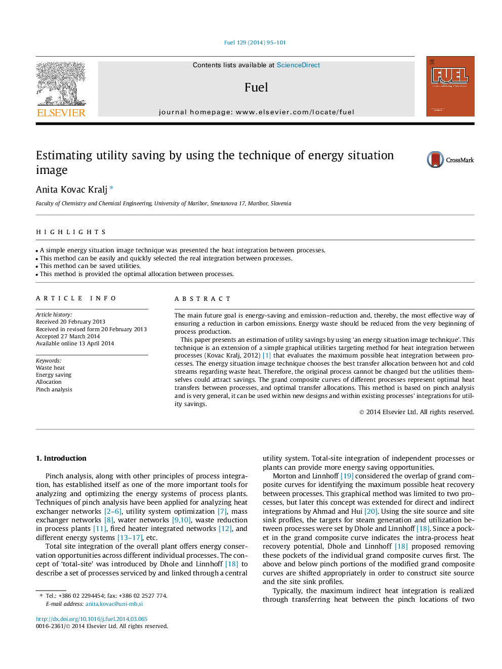 Estimating utility saving by using the technique of energy situation image