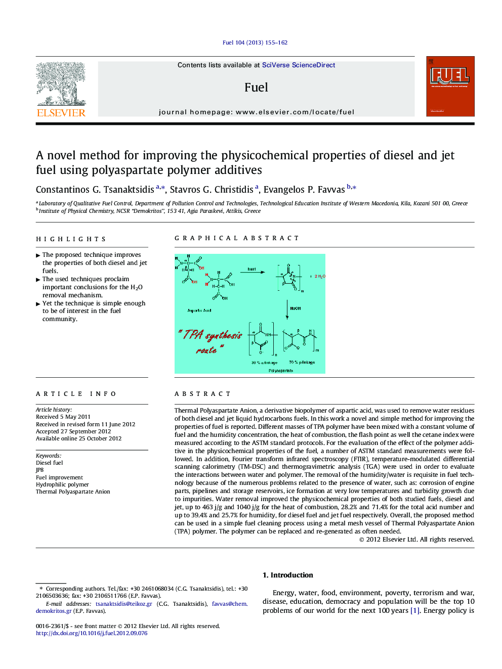 A novel method for improving the physicochemical properties of diesel and jet fuel using polyaspartate polymer additives