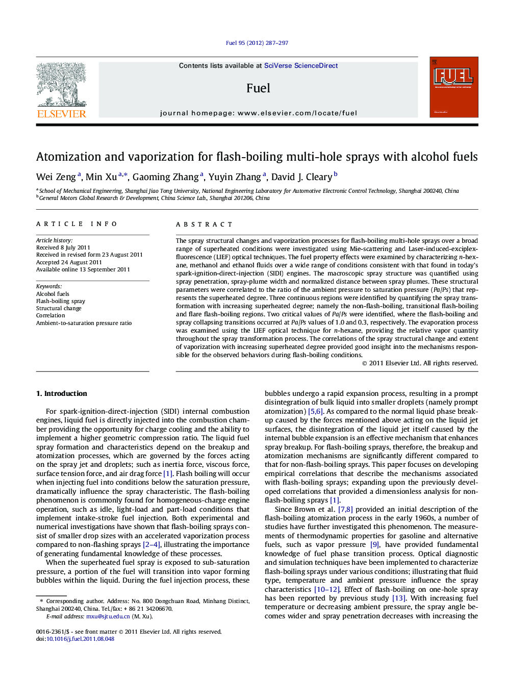 Atomization and vaporization for flash-boiling multi-hole sprays with alcohol fuels