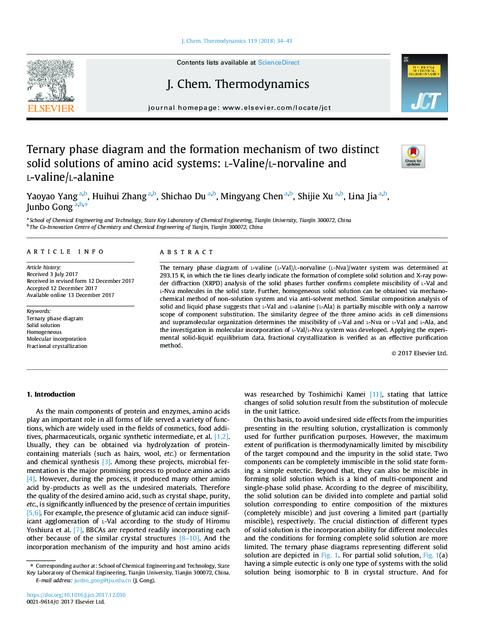 Ternary phase diagram and the formation mechanism of two distinct solid solutions of amino acid systems: l-Valine/l-norvaline and l-valine/l-alanine